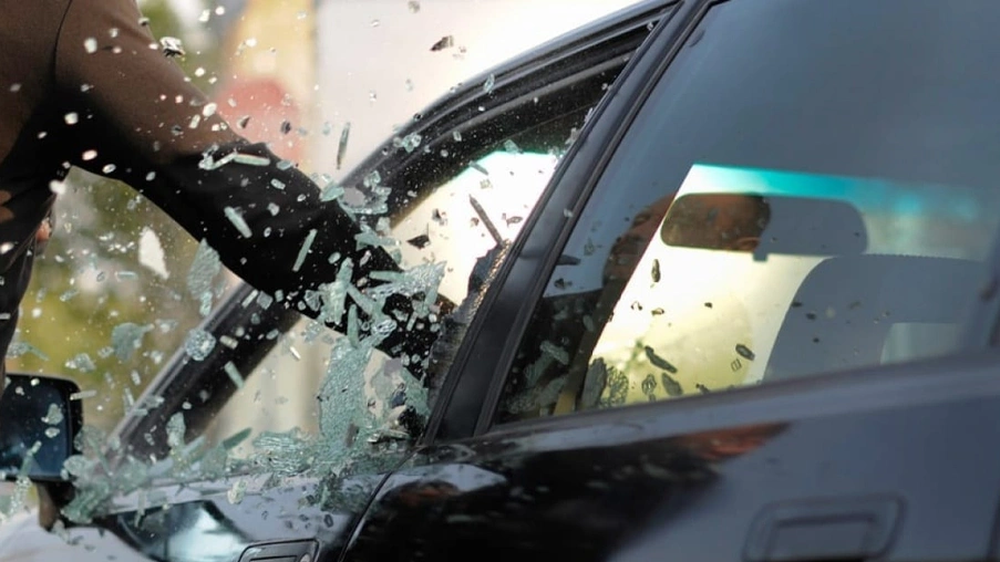 Broken Car Window