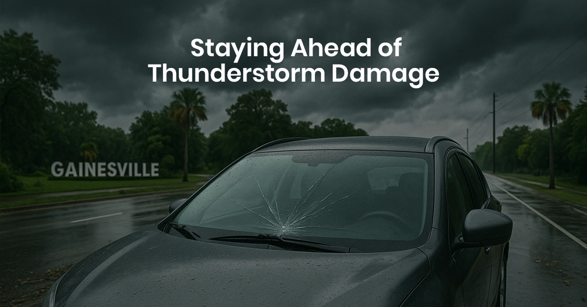 Gainesville Windshield Care: Staying Ahead of Thunderstorm Damage